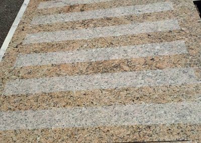 Marble Shower tray after (non-slip strips)